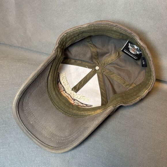 Harley Davidson Motorcycles Embroidered Hat Cap Gray One Size Fits Most L/XL - Picture 5 of 10
